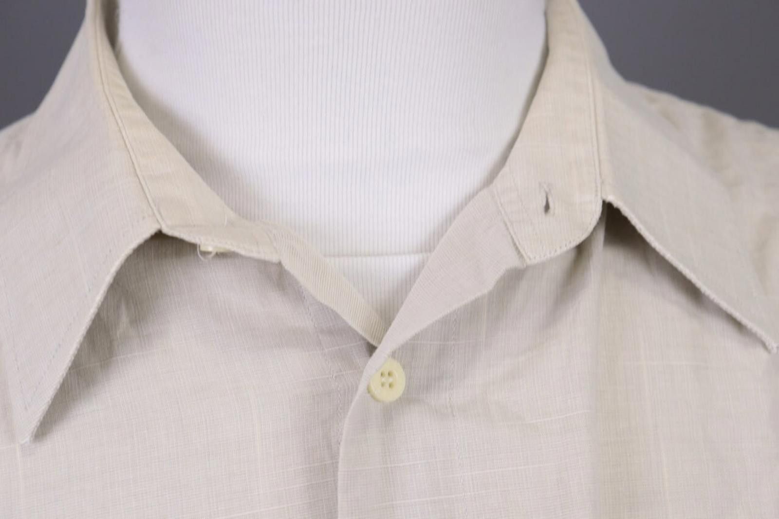 Guy Laroche Vintage Guy Laroche Paris Beige Button Down Shirt Size 44 Size US M / EU 48-50 / 2 - 4 Thumbnail