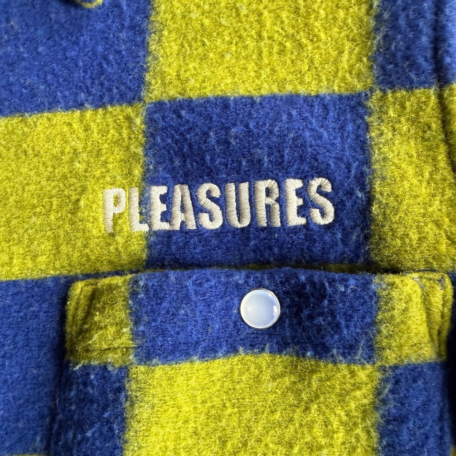 Pleasures PLEASURES Legume Checkered LS Overshirt in Green/Blue Size US M / EU 48-50 / 2 - 2 Thumbnail
