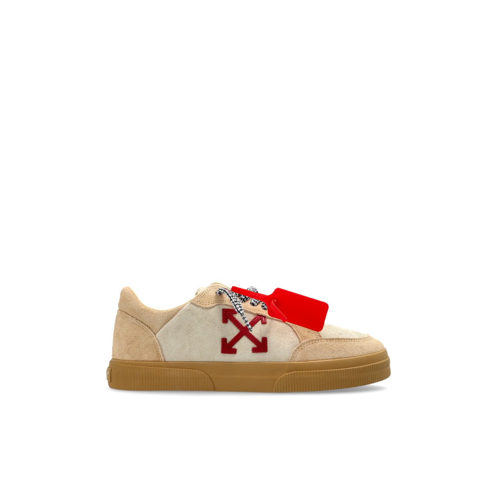 OFF-WHITE Vulc Low Beige Leather Sneakers New & Authentic (M