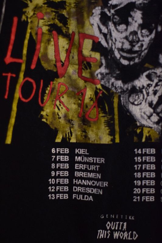 Band Tees genetikk outta this world fuck live tour men's tshirt Size US M / EU 48-50 / 2 - 6 Thumbnail