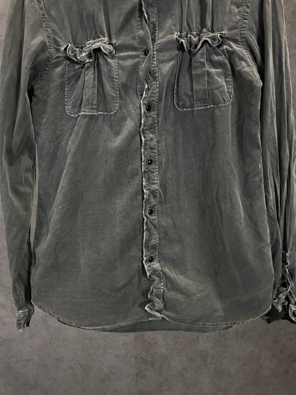 Allsaints Allsaints vintage velvet avant garde shirt Size US S / EU 44-46 / 1 - 7 Thumbnail