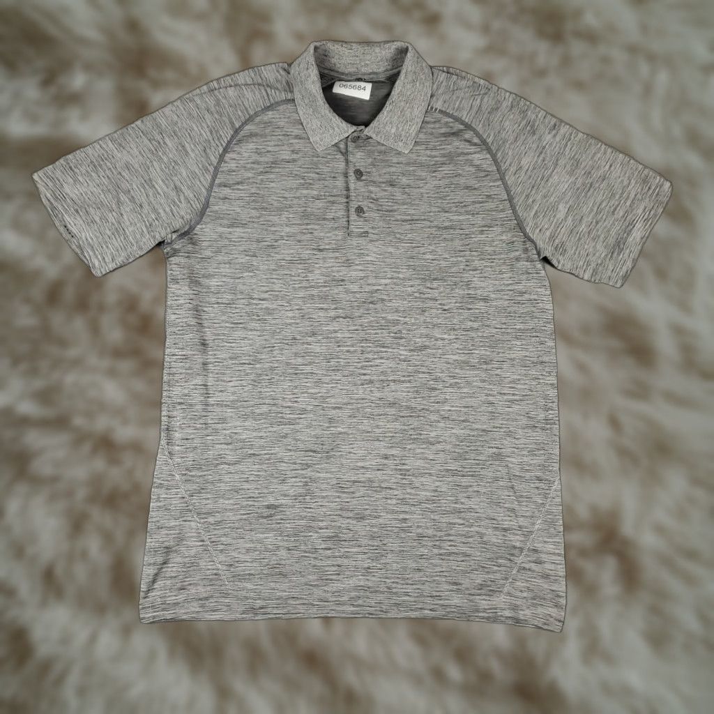 Lululemon Lululemon Polo Shirt Mens Size Large Gray Stretch Active Golf Short Sleeve Shirt Size US L / EU 52-54 / 3 - 1 Thumbnail