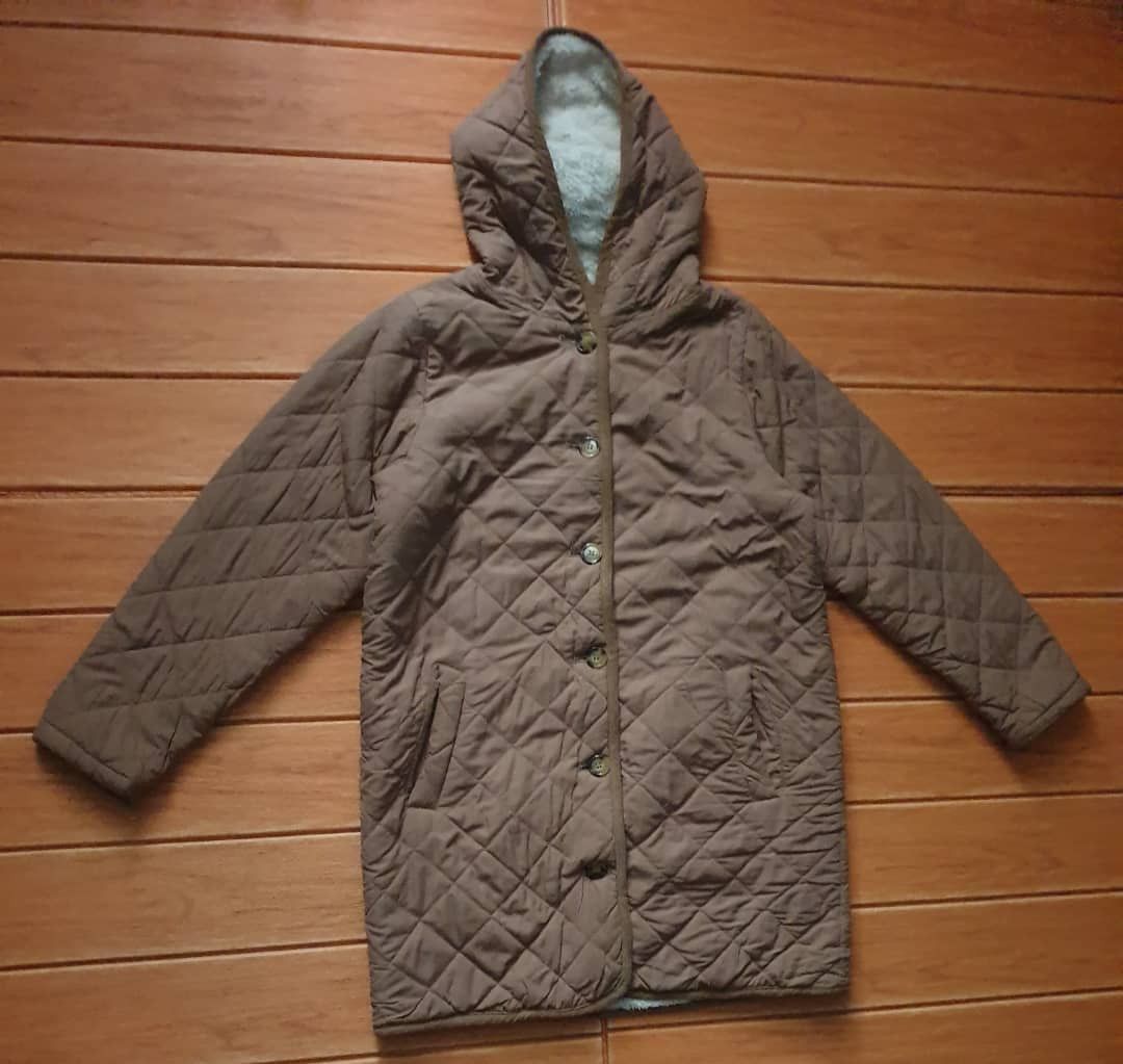 Dsquared2 Samansa Mos2 beige colour puffer hoodie jacket Size M / US 6-8 / IT 42-44 - 4 Thumbnail