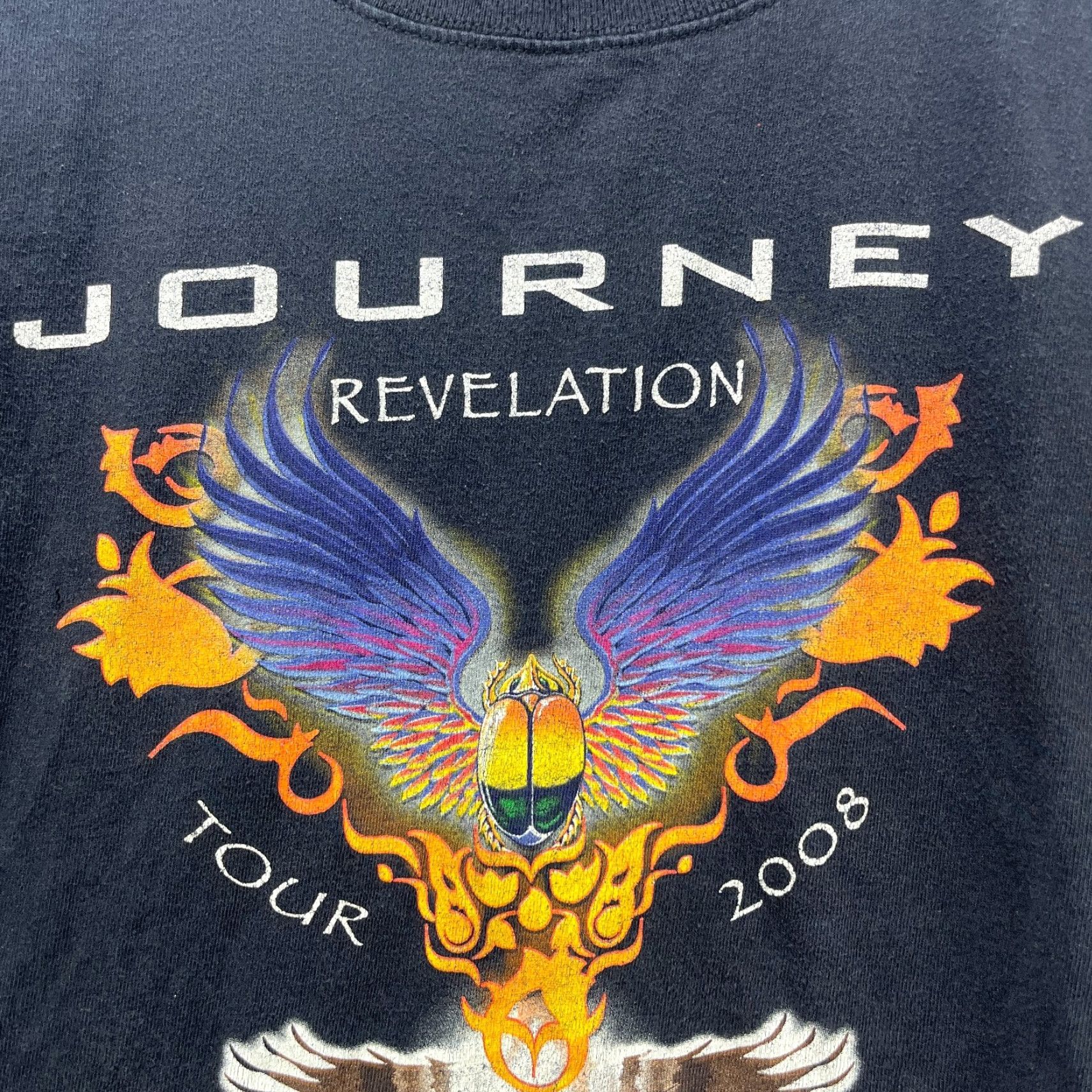 Vintage VINTAGE Journey Revelation Tour 2008 Band T Shirt XL Shirt Mens Black 2000s Concert Size US XXL / EU 58 / 5 - 3 Thumbnail