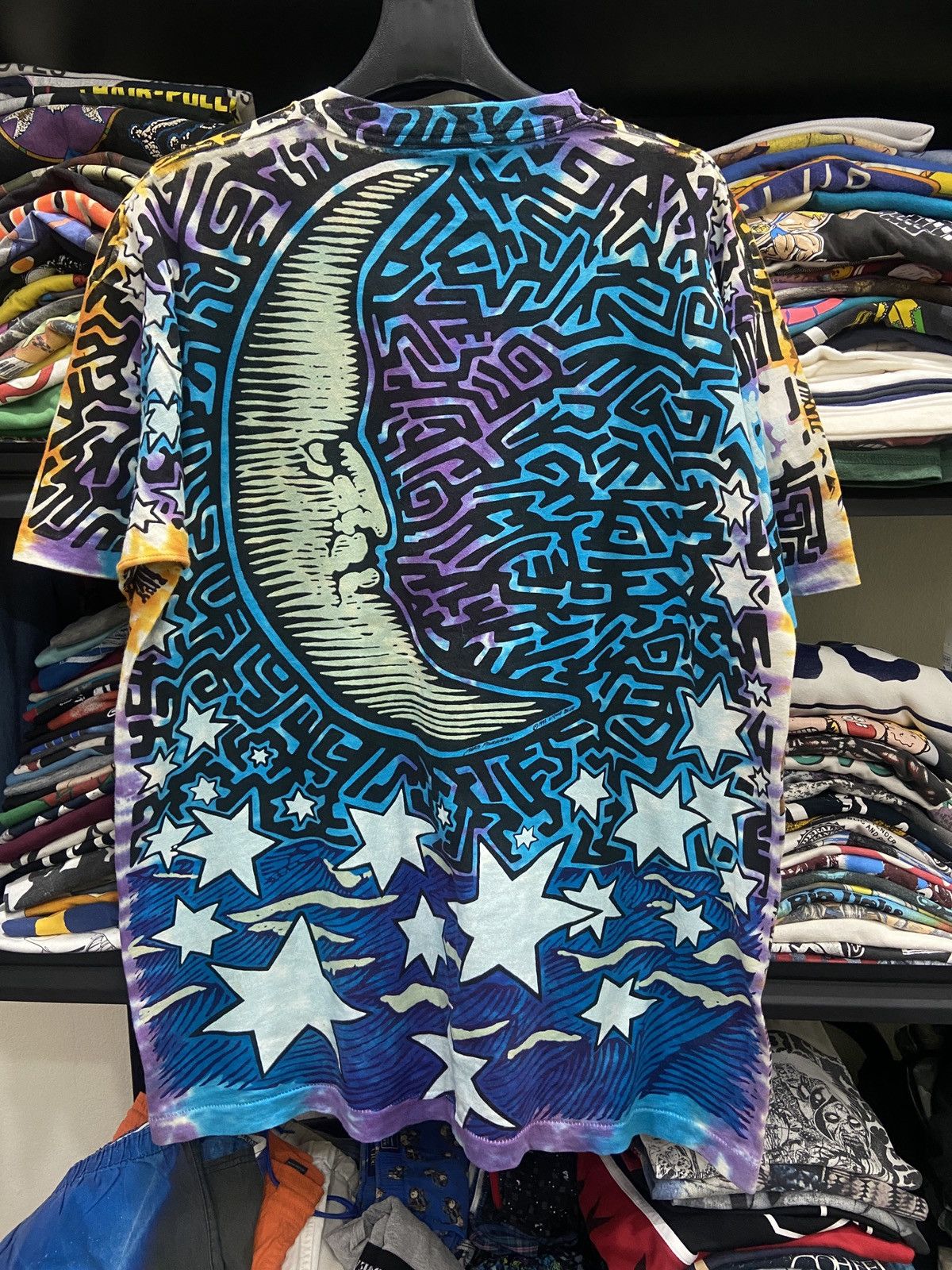 Liquid Blue Vintage 1992s Liquid Blue OVP Sun Moon Band TOUR T-SHIRT Size US XL / EU 56 / 4 - 2 Thumbnail