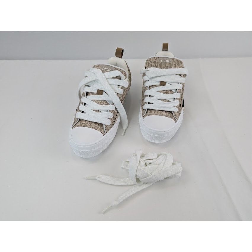 Dior o1rshd1 Skater Canvas Sneaker in Beige Size US 8 / EU 41 - 9 Thumbnail