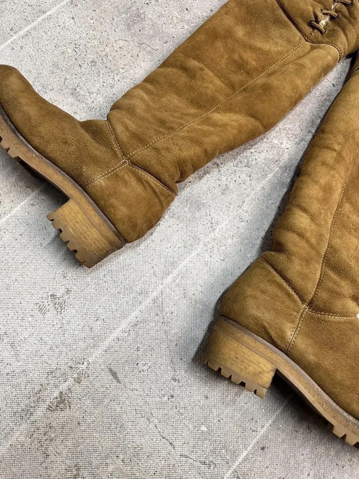 Genuine Leather × Moncler × Moncler Grenoble Vintage Moncler Leather suede boots high Luxury Size US 8 / IT 38 - 11 Thumbnail
