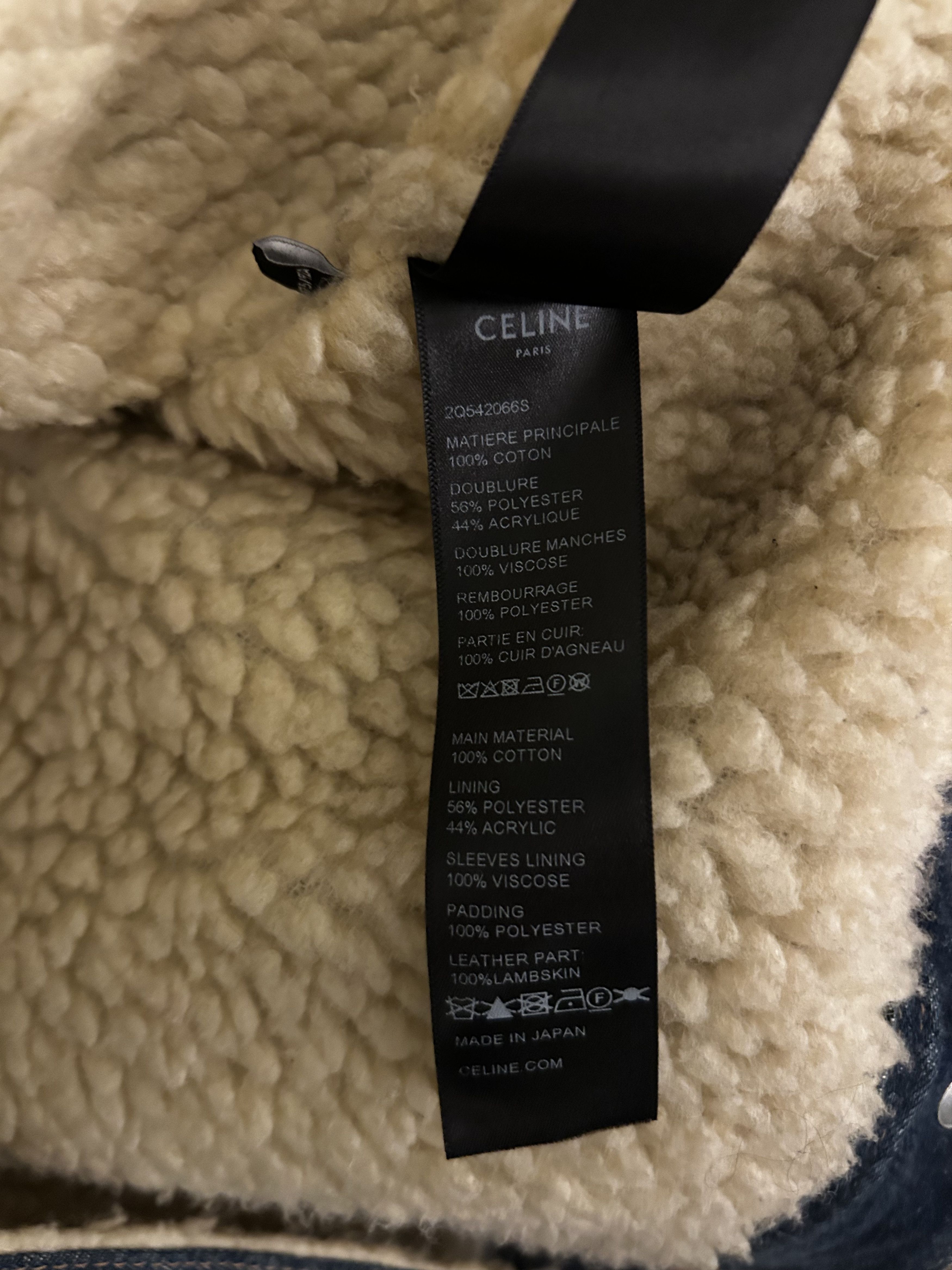 Celine Celine Runway Sequin Fur Denim Jacket Size US L / EU 52-54 / 3 - 9 Thumbnail