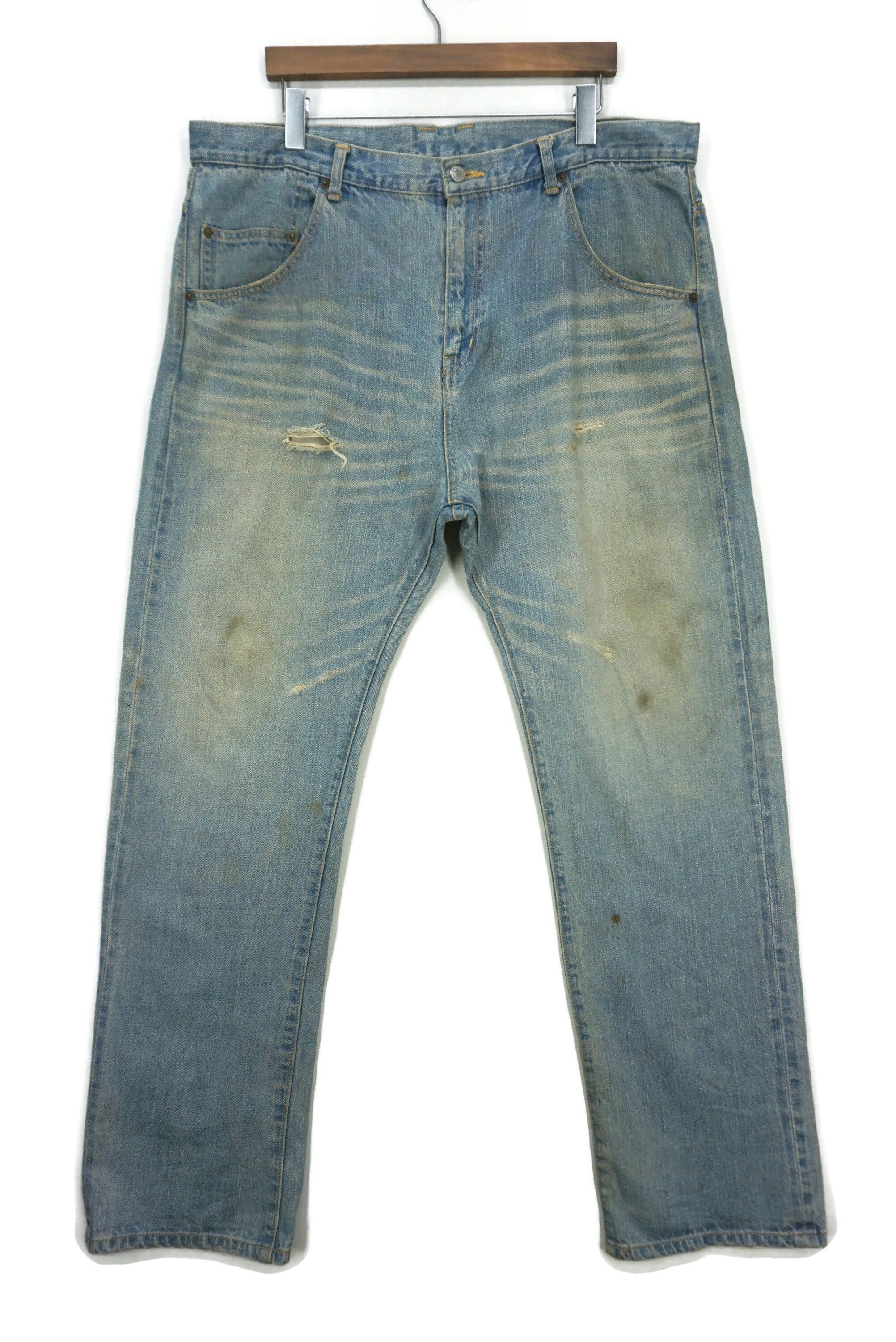 Japanese Brand Mackdaddy Selvedge Jeans fits W41xL33.5 Baggy Denim Size US 36 / EU 52 - 1 Thumbnail