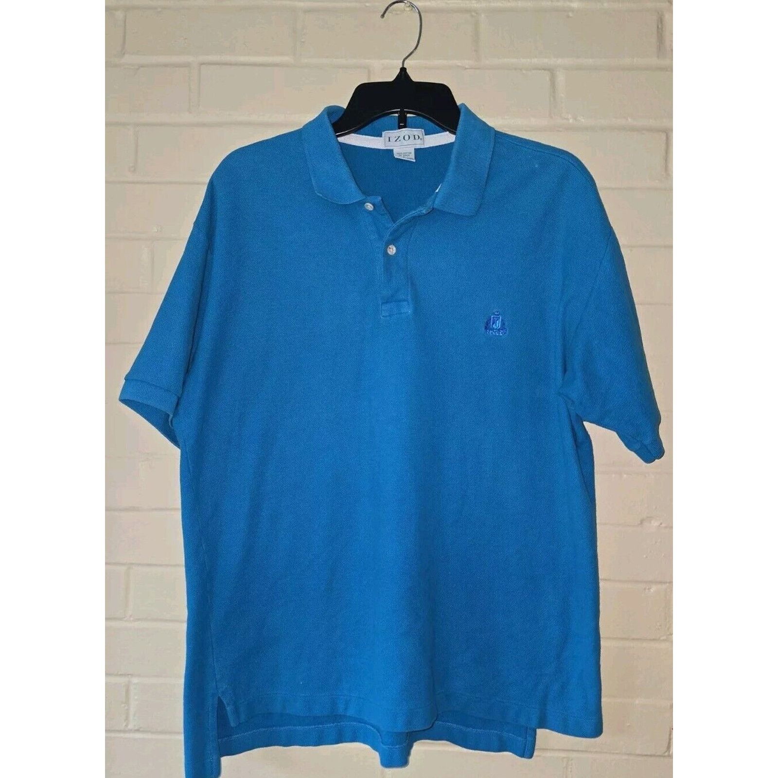 Izod IZOD Mens Polo Size Large Blue Casual Size US L / EU 52-54 / 3 - 1 Thumbnail