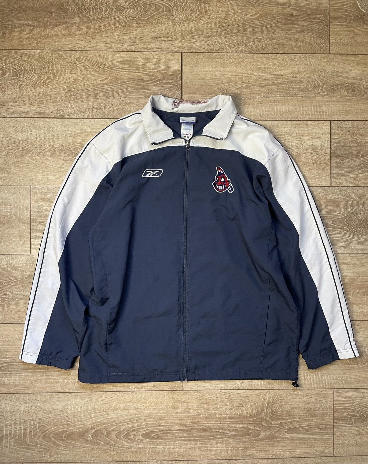 Reebok Vintage Cleveland Indians jacket Reebok full zip Size US XL / EU 56 / 4 - 1 Thumbnail