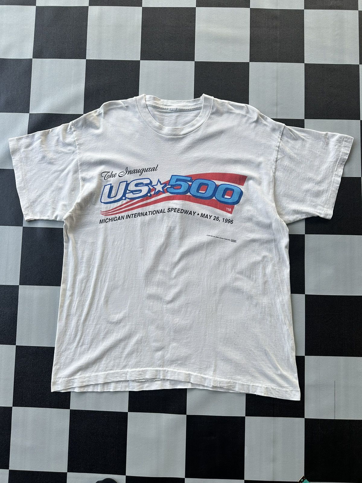 Formula 1 Vintage Us 500 Speedway 1996 Single Stitch Tshirt A499 Size US L / EU 52-54 / 3 - 2 Thumbnail