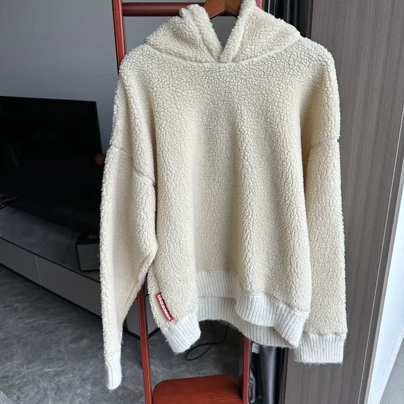Dsquared2 DSQUARED2 Men's Beige Hooded Sweatshirt 0089 Size US XL / EU 56 / 4 - 1 Thumbnail