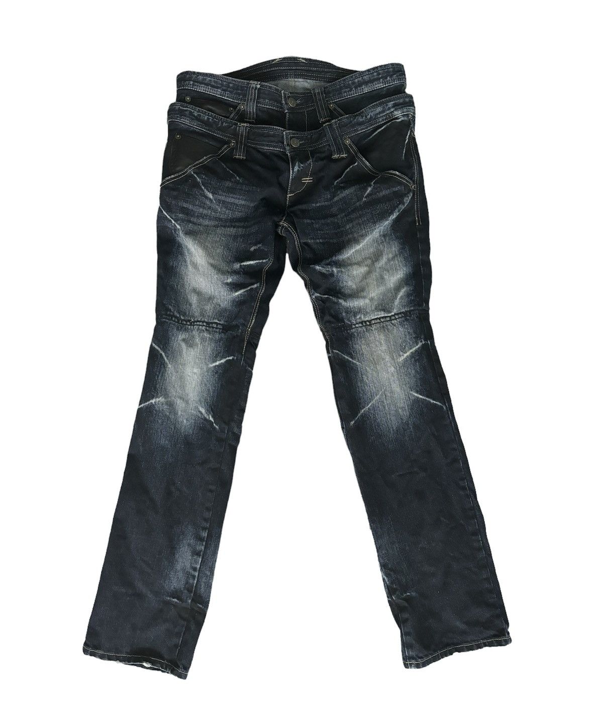 image of If Six Was Nine x Ppfm Double Waisted Jeans in Navy, Men's (Size 30)