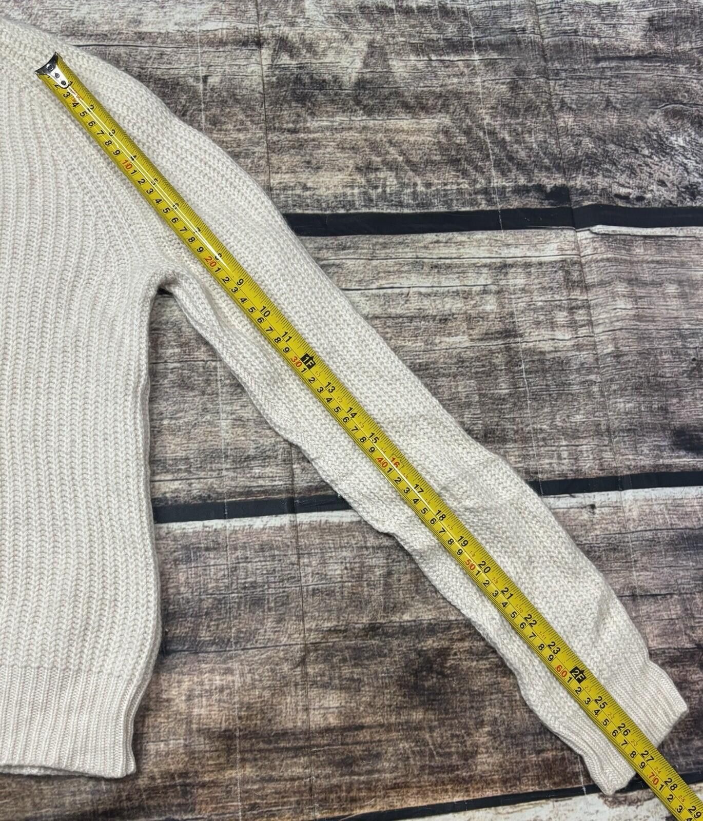 The Unbranded Brand Cashmere Sweater Womens XS Ivory Crew Neck Pullover Chunky Size XS / US 0-2 / IT 36-38 - 11 Thumbnail