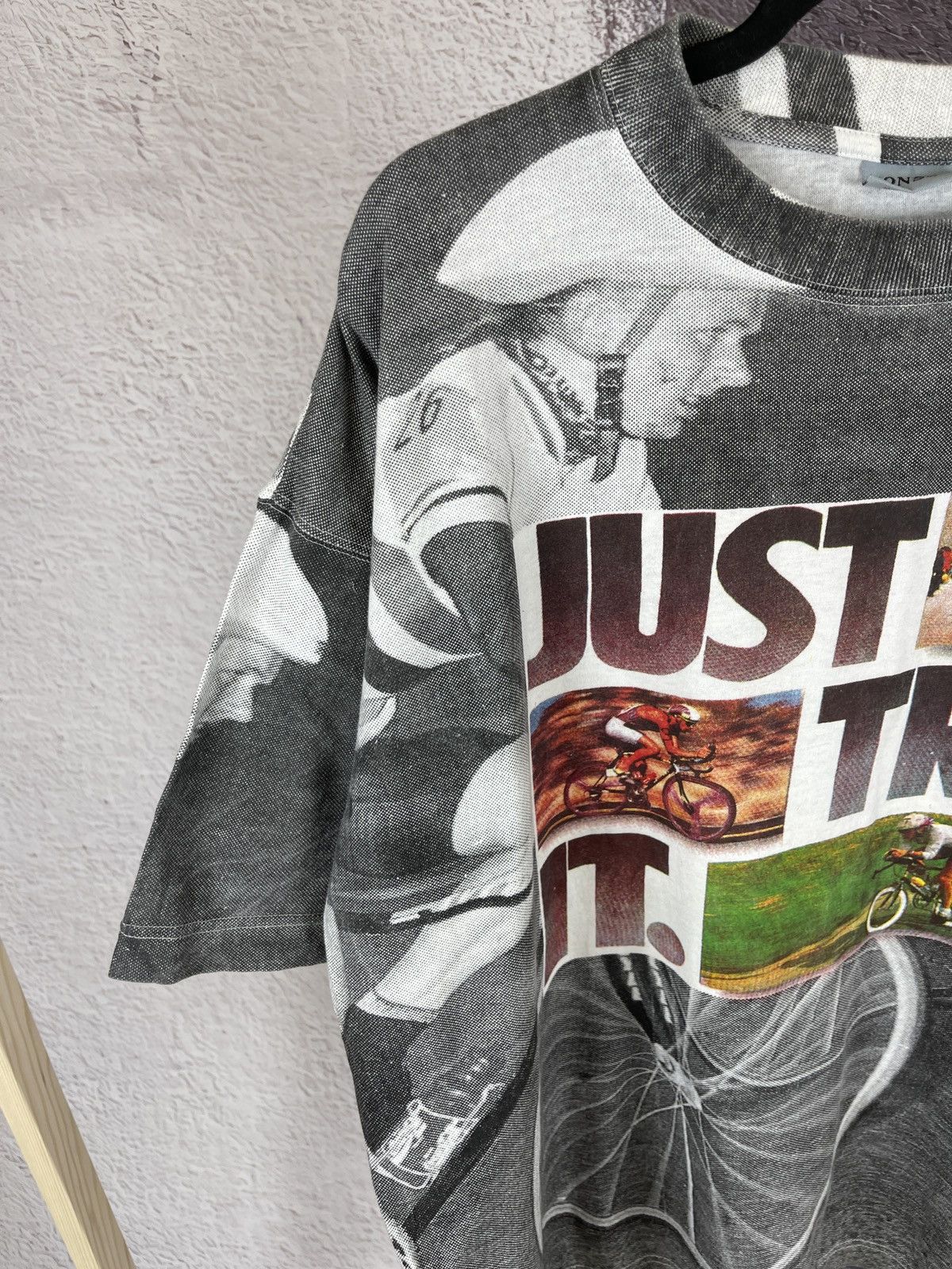 Vintage Vintage Allover print just try it cycle Consul oversized tee Size US L / EU 52-54 / 3 - 4 Thumbnail
