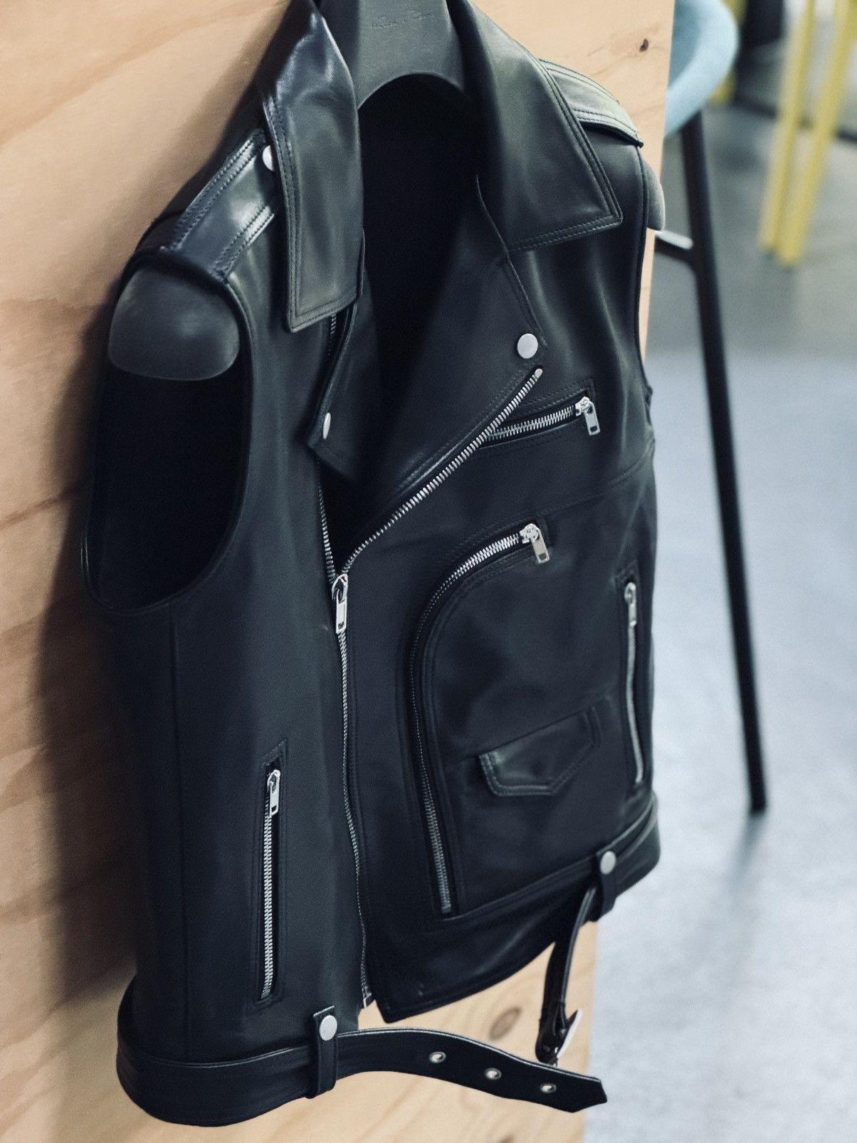 Rick Owens Final Drop | SL BAUHAUS STOOGES 50 Horse Leather Vest Black Size US M / EU 48-50 / 2 - 2 Thumbnail
