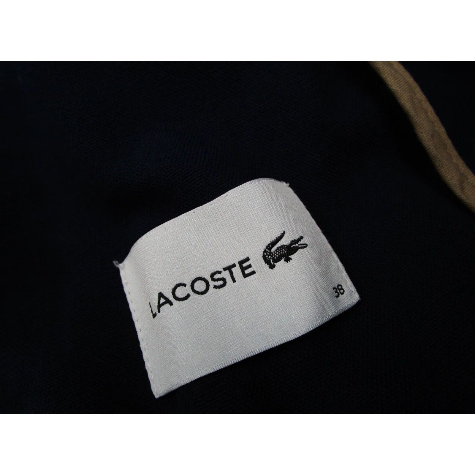 Lacoste Lacoste Women's Blue Cotton Cashmere Blend Full Zip Jacket Size 38 Size XS / US 0-2 / IT 36-38 - 4 Thumbnail