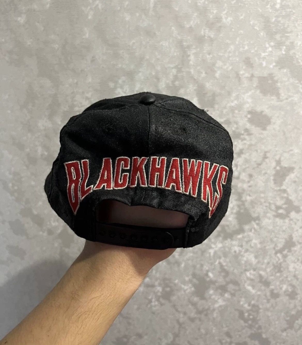 NHL × Vintage Vintage Chicago Blackhawks NHL Cap – Inter Cap USA Size ONE SIZE - 4 Thumbnail