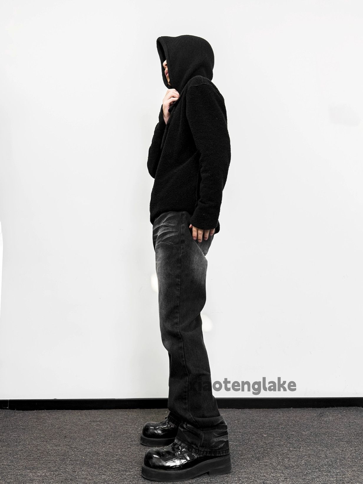 washed faded y2k punk grunge bootcut jeans