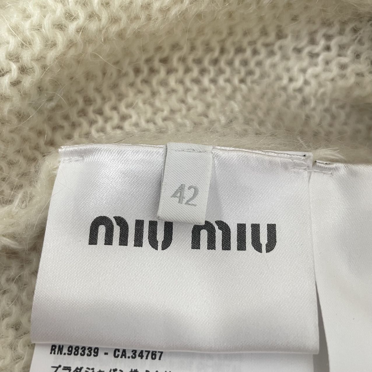 Miu Miu Miu Miu Lace Peter Pan Collar Mohair Knit Cardigan K26WX Size M / US 6-8 / IT 42-44 - 5 Thumbnail