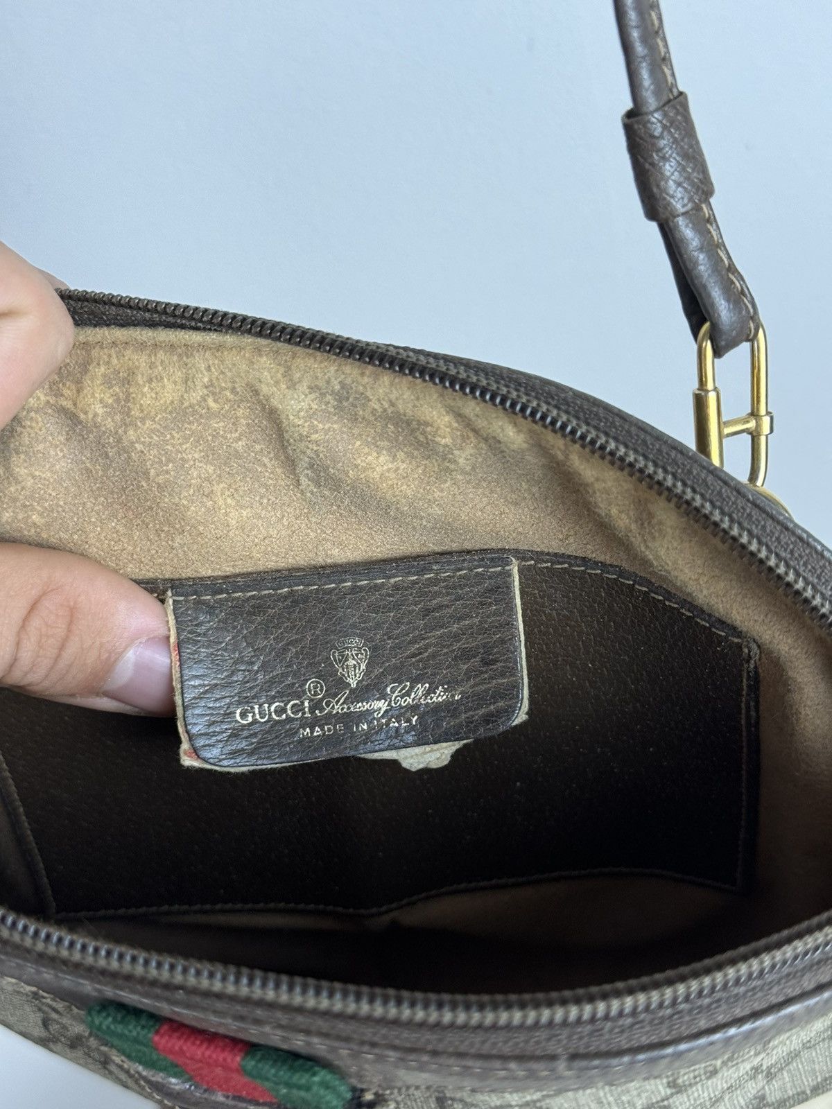 Gucci Vintage Gucci leather bag 90s original luxury rare item Size ONE SIZE - 6 Thumbnail
