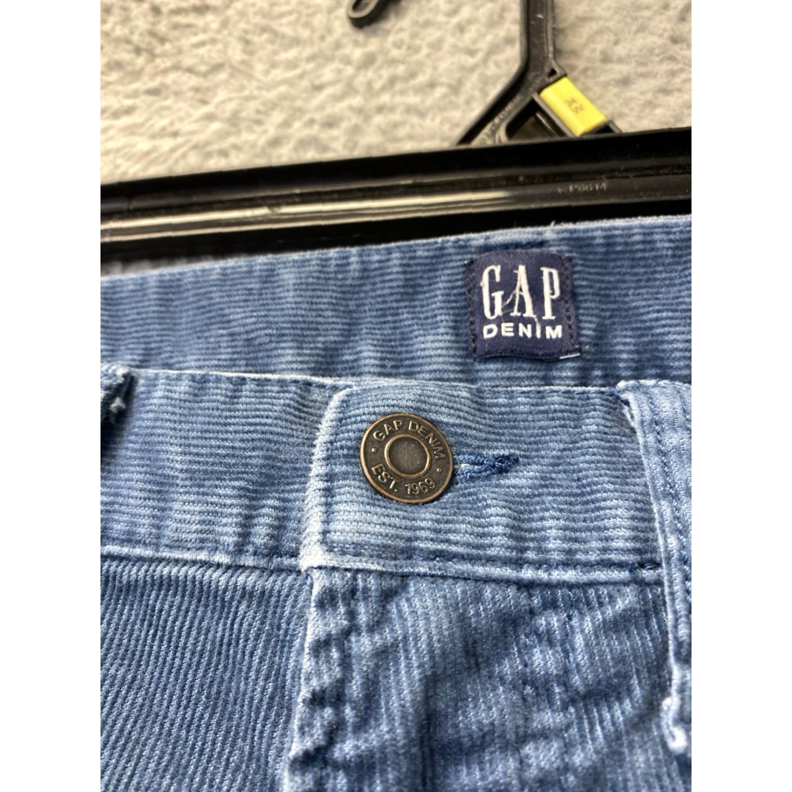 Gap GAP 1969 Garment Dyed Corduroy Jeans Pants Men’s 31x34 Blue Casual Comfort Denim/Jeans Size US 31 - 4 Thumbnail