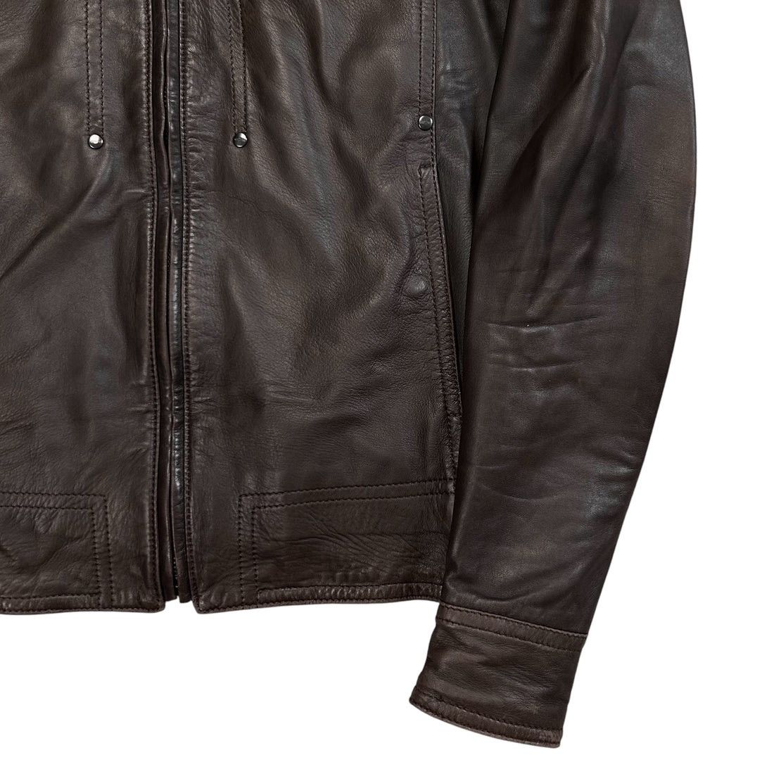 Dirk Bikkembergs Dirk Bikkembergs Cargo Racer Bomber Leather Jacket Size US M / EU 48-50 / 2 - 5 Thumbnail