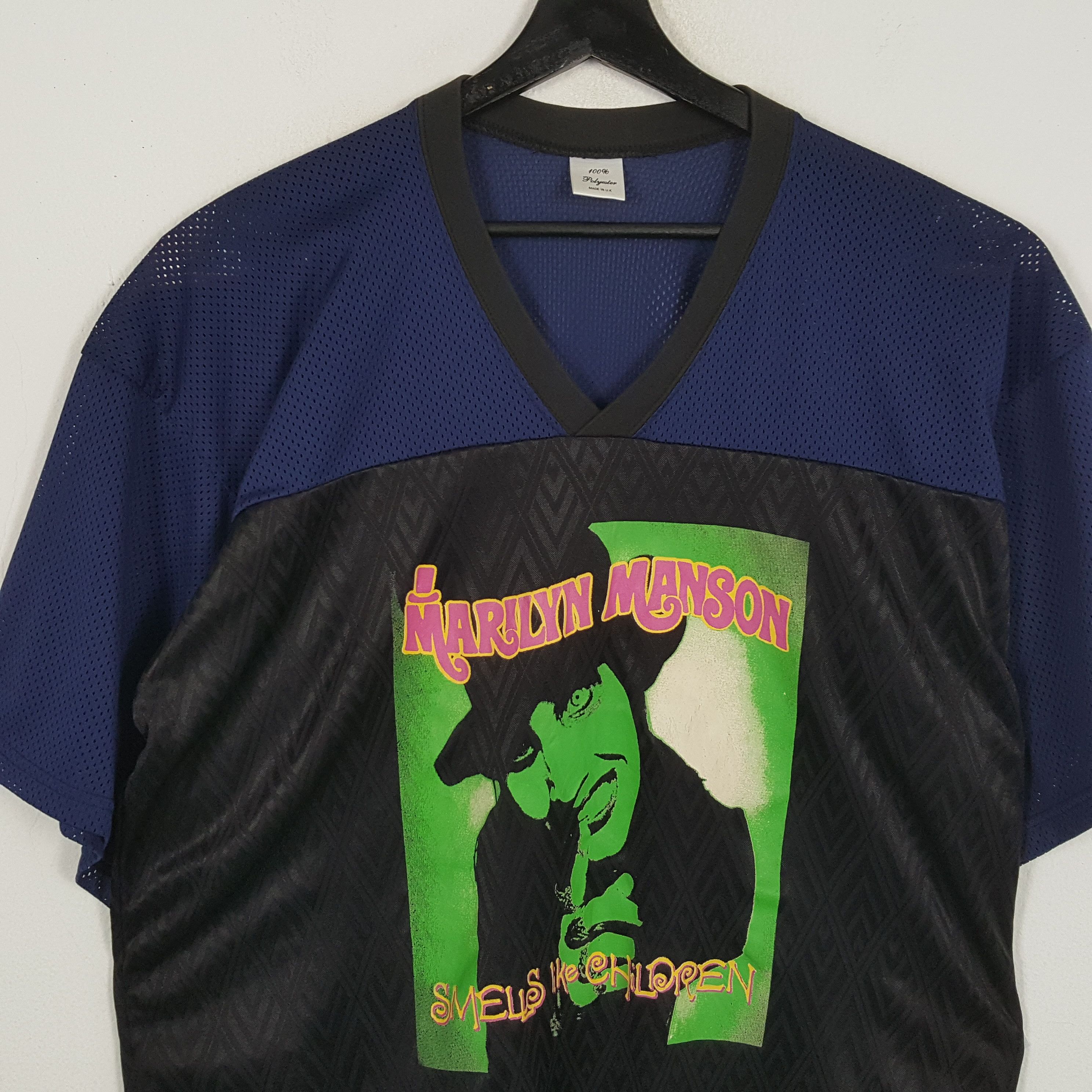 Band Tees × Marilyn Manson × Vintage MARILYN MANSON Rock Music Tshirt Rare Size US L / EU 52-54 / 3 - 2 Thumbnail