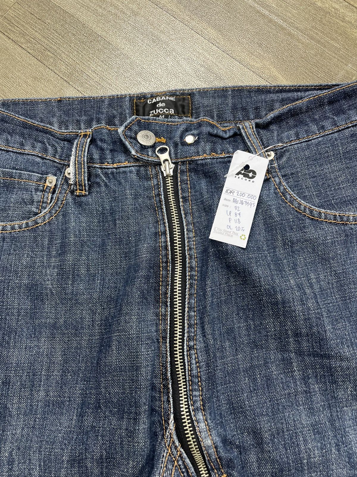 CABANE de ZUCCa Archive Cabane de Zucca Zip Fly Asymmetric Bootcut Jeans Size US 32 / EU 48 - 6 Thumbnail