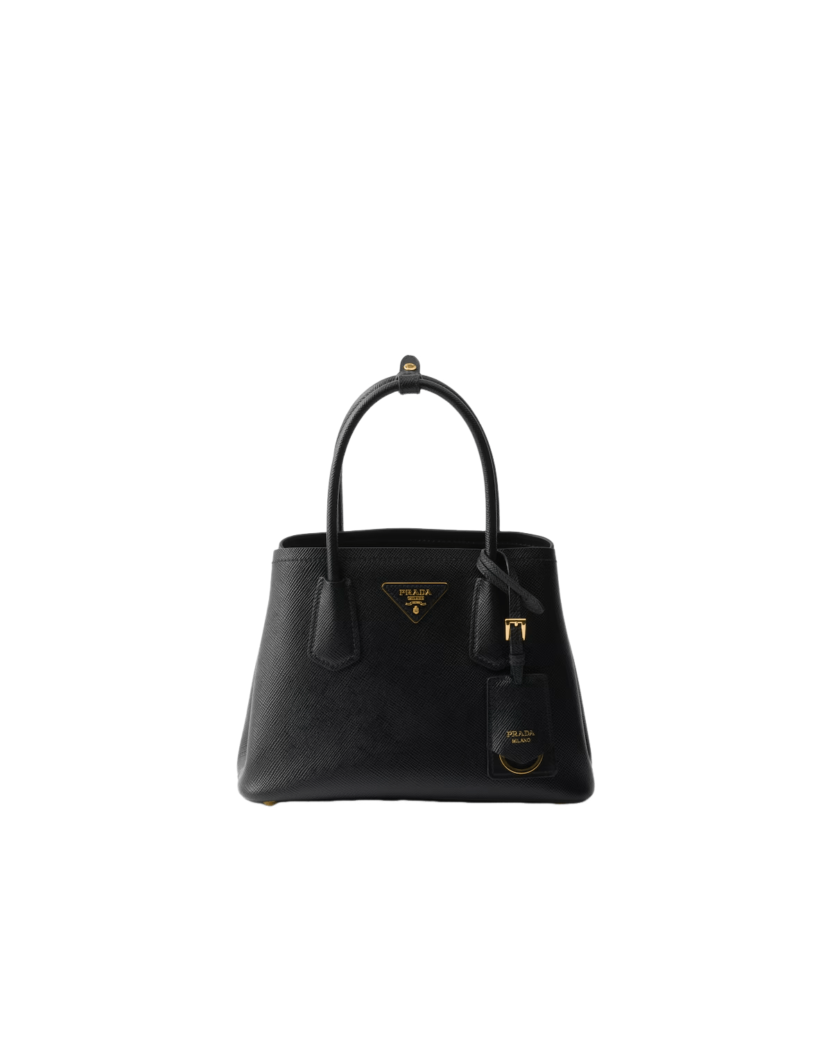 Prada PRADA Small Black Double Saffiano Top Handle Bag New Auth Size ONE SIZE - 1 Thumbnail