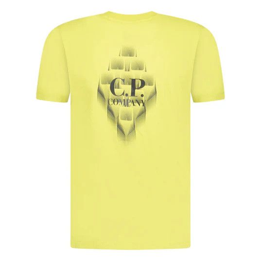 C.P. Company o1y1224 Logo Crewneck T-Shirt in Acid Green Size US XS / EU 42 / 0 - 2 Thumbnail