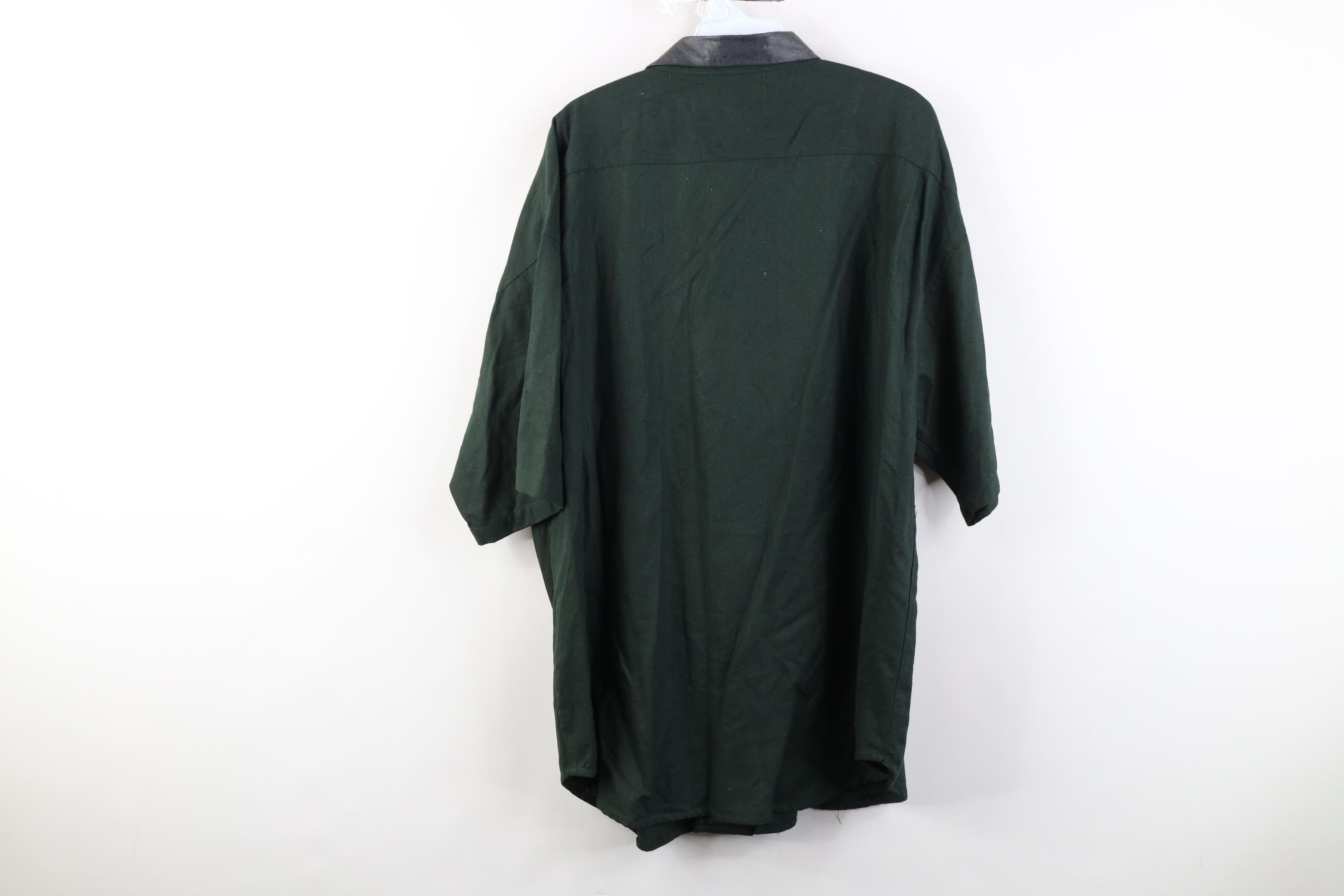 Vintage Vintage 90s Streetwear Silk Baggy Short Sleeve Button Shirt Size US XL / EU 56 / 4 - 13 Thumbnail