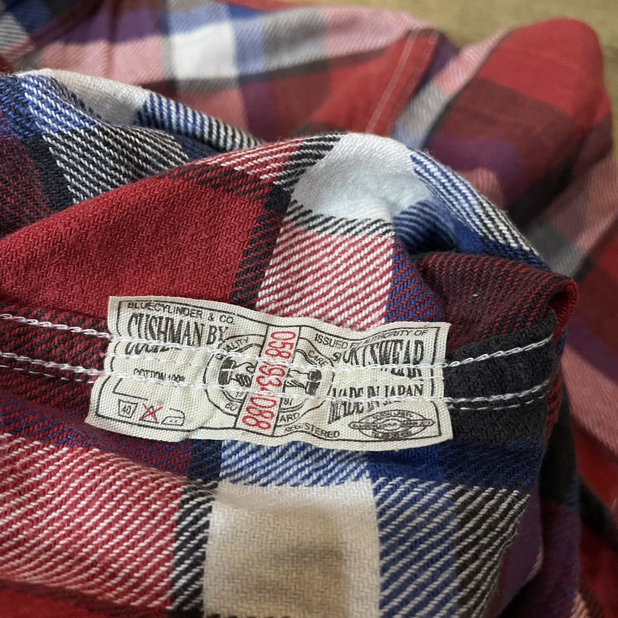 Cushman × Japanese Brand × Vintage Cushman flannel shirt Size US S / EU 44-46 / 1 - 7 Thumbnail