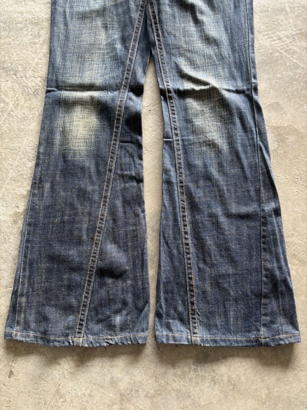 Hysteric Glamour × If Six Was Nine × Japanese Brand SICK TWIST FLARE CFLINE JAPANESE STYLE WASHED RUST SEASON Size US 30 / EU 46 - 10 Thumbnail
