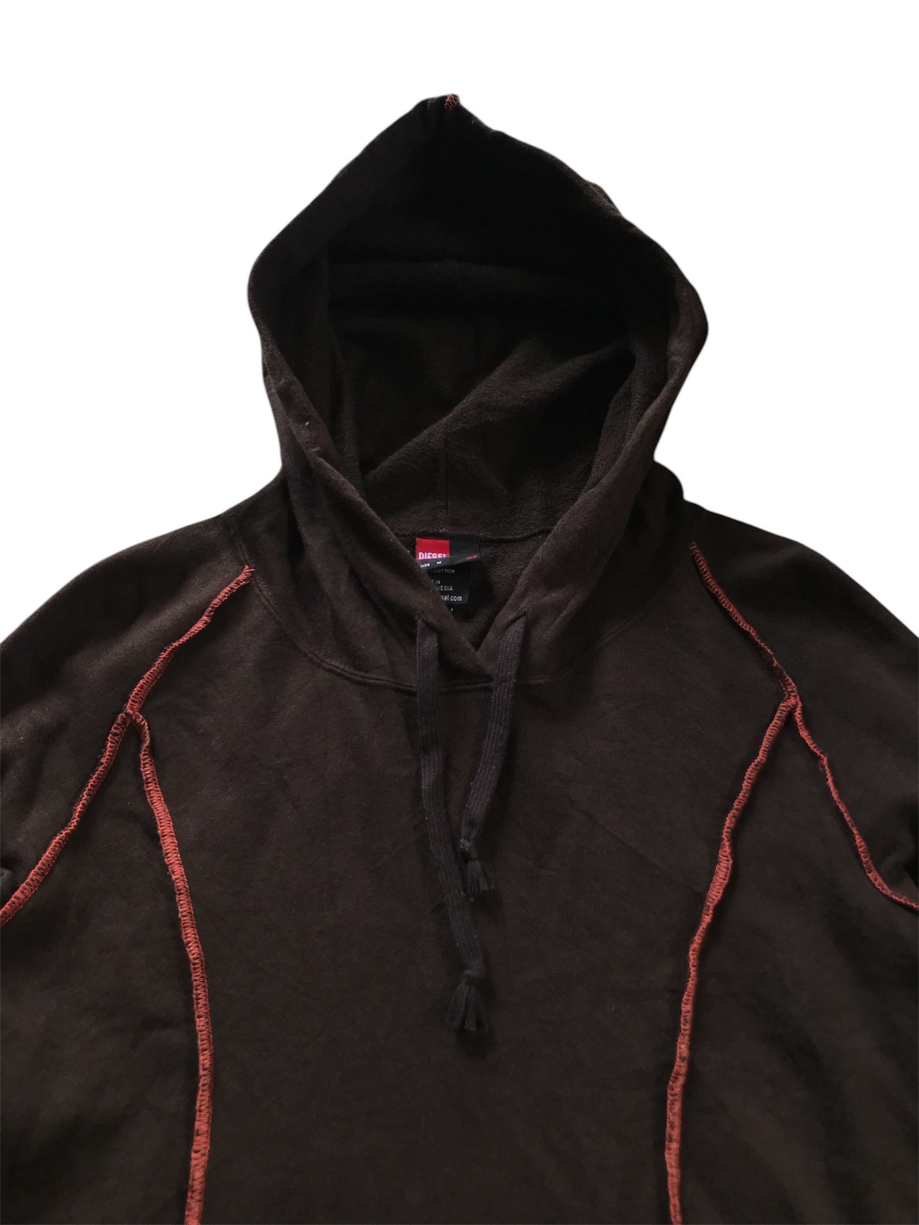 Diesel Diesel Contrast Stitch Y2K Style Hoodie Size S / US 4 / IT 40 - 3 Thumbnail