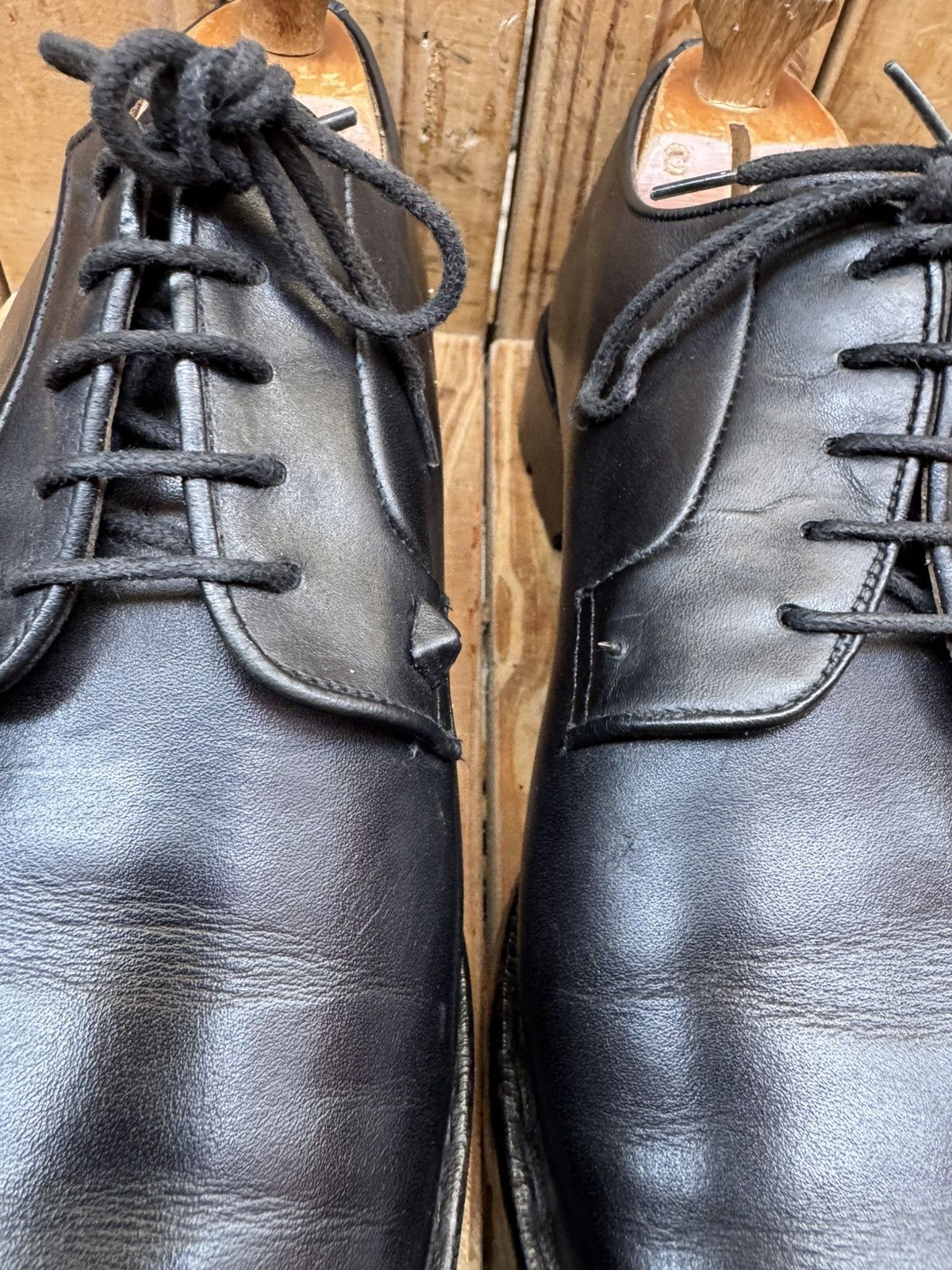 Valentino valentino garavani black leather derby dress Shoes EUR 43 Size US 10 / EU 43 - 16 Thumbnail