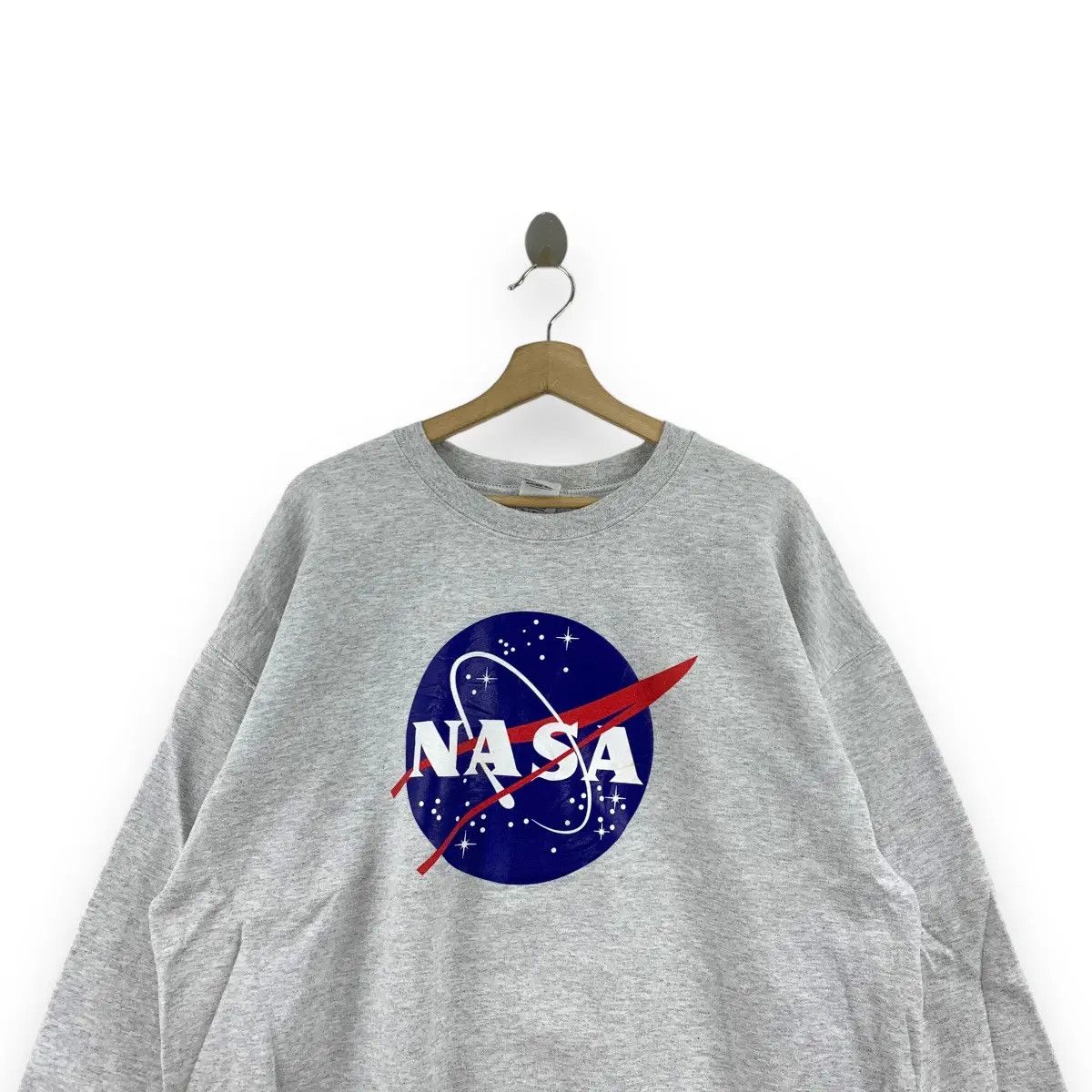 NASA Vintage NASA USA Aeronautics Space Big Logo Sweatshirt Size XL / US 12-14 / IT 48-50 - 2 Thumbnail