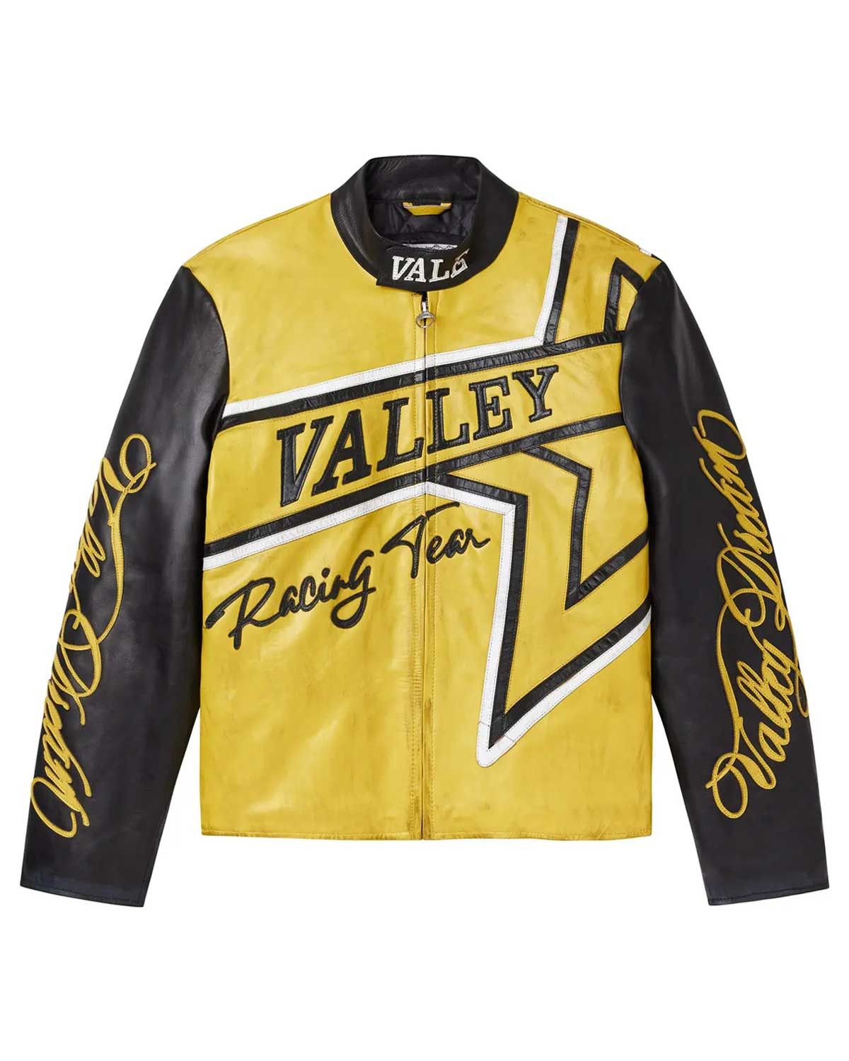 Vale Forever Lotto Motocroxxx Leather Jacket Yellow/Black Size US M / EU 48-50 / 2 - 1 Thumbnail