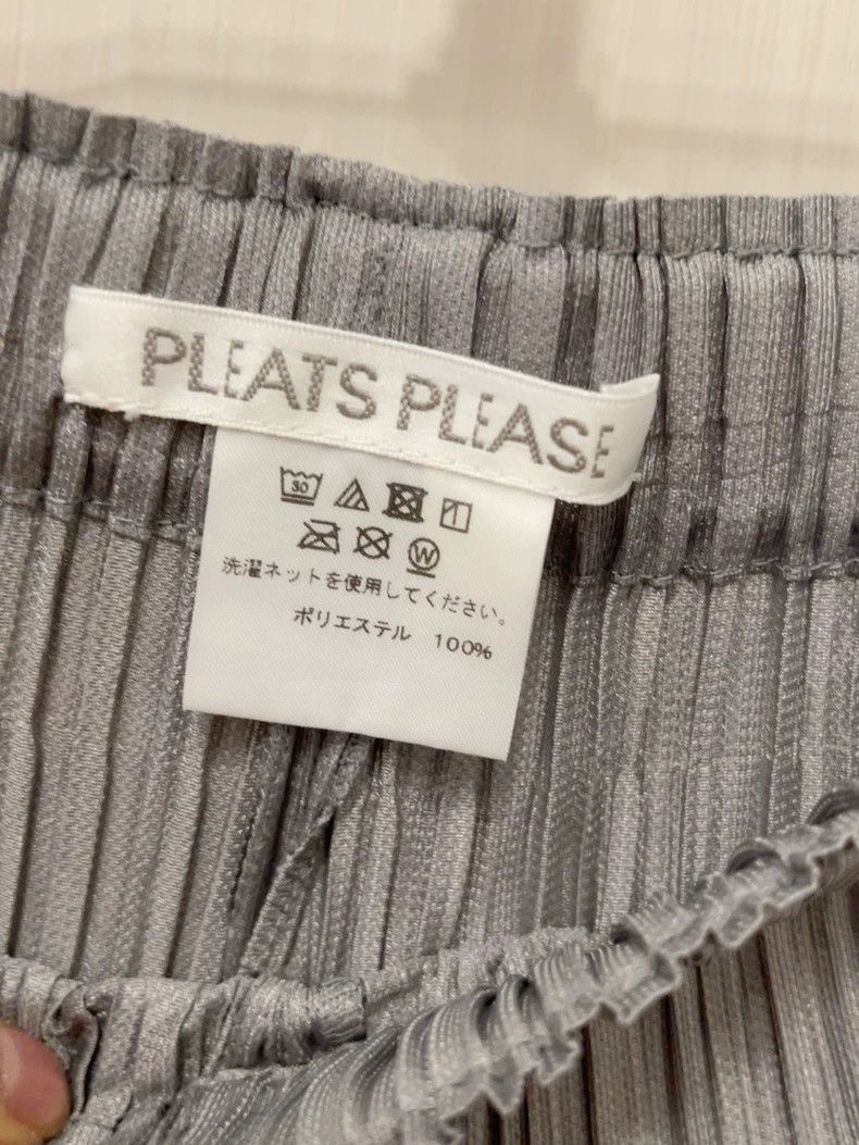 Issey Miyake Issey Miyake size:4 Grey pleated tapered lantern pants Size 32" / US 10 / IT 46 - 2 Thumbnail