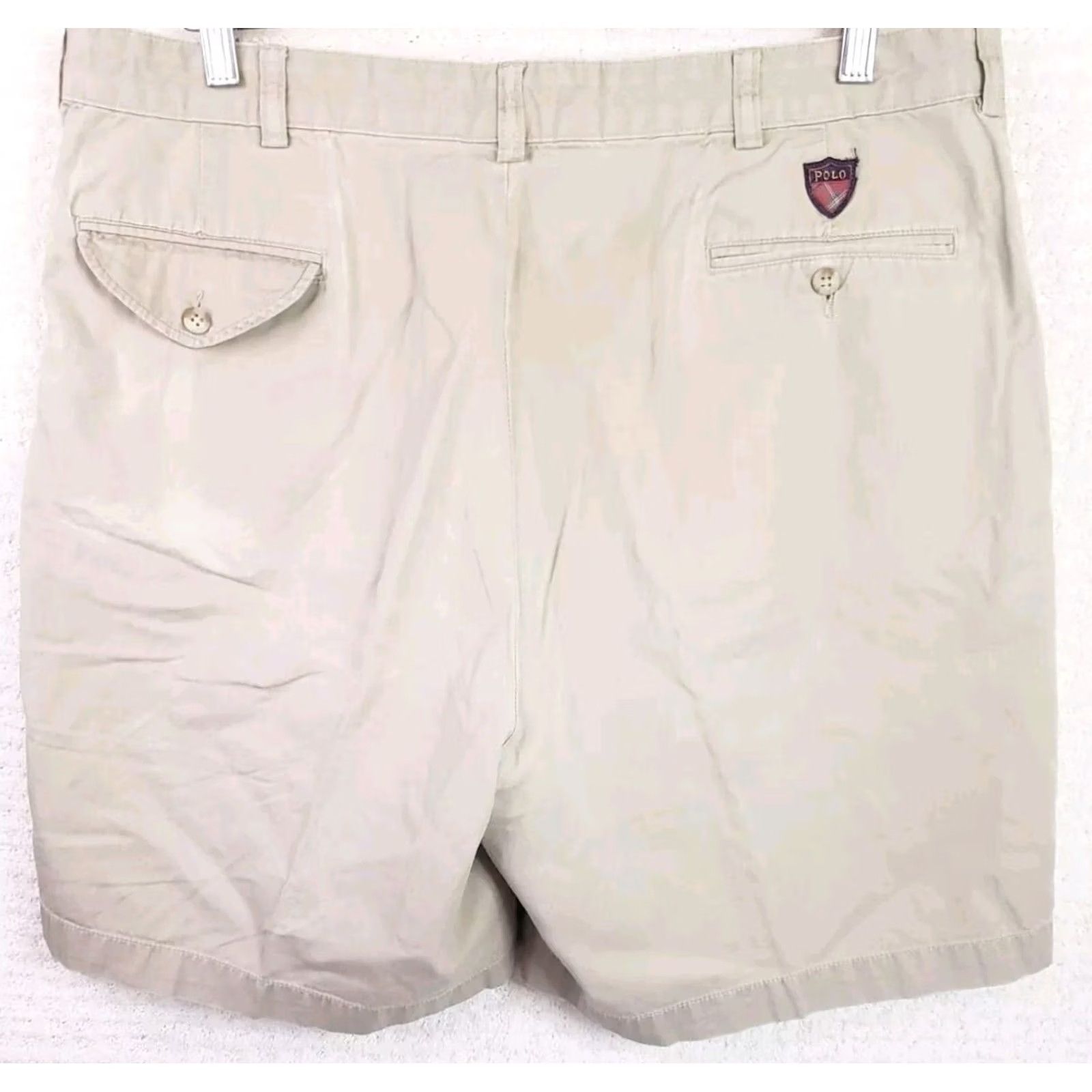 Ralph Lauren Polo Golf Ralph Lauren Chino Shorts Mens 38x8 Beige Cotton Pleated Zip Closure Regular Fit Shortsevent Casual Mens Size US M / EU 48-50 / 2 - 6 Thumbnail