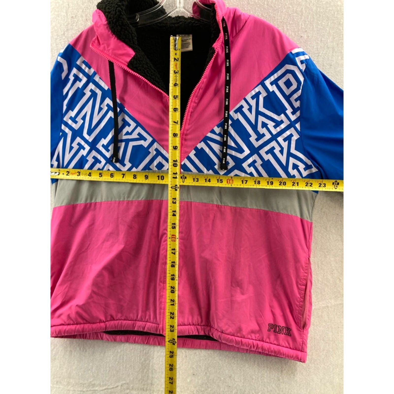 Victoria's Secret Victoria's Secret PINK Color Block Pullover Sherpa Lined Size L / US 10 / IT 46 - 7 Thumbnail