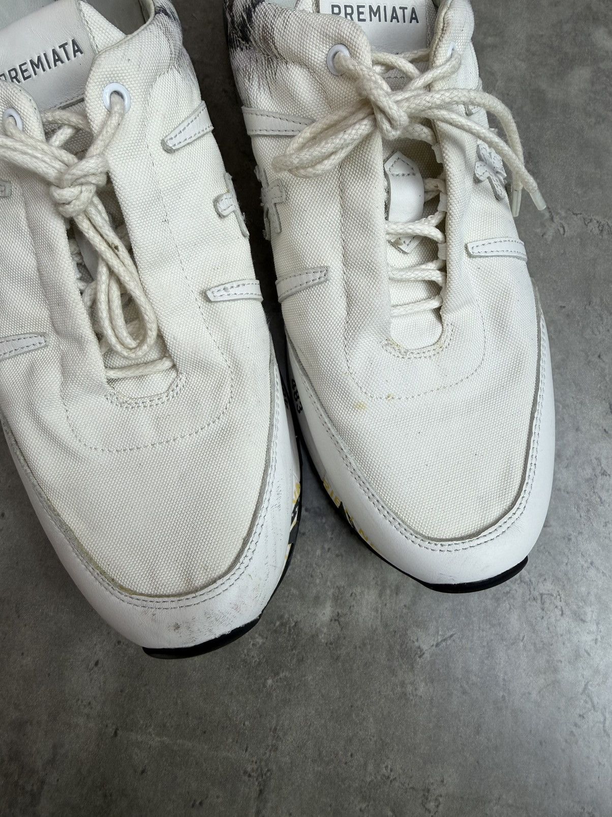 Premiata Premiata Low Top Sneakers White Size 40 Size US 7 / EU 40 - 6 Thumbnail