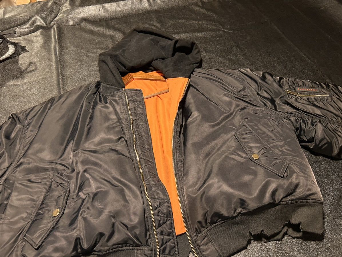 The GV Gallery GV Gallery Raspberry Hills Black Hooded Bomber Jacket (NWOT) Size US L / EU 52-54 / 3 - 6 Thumbnail