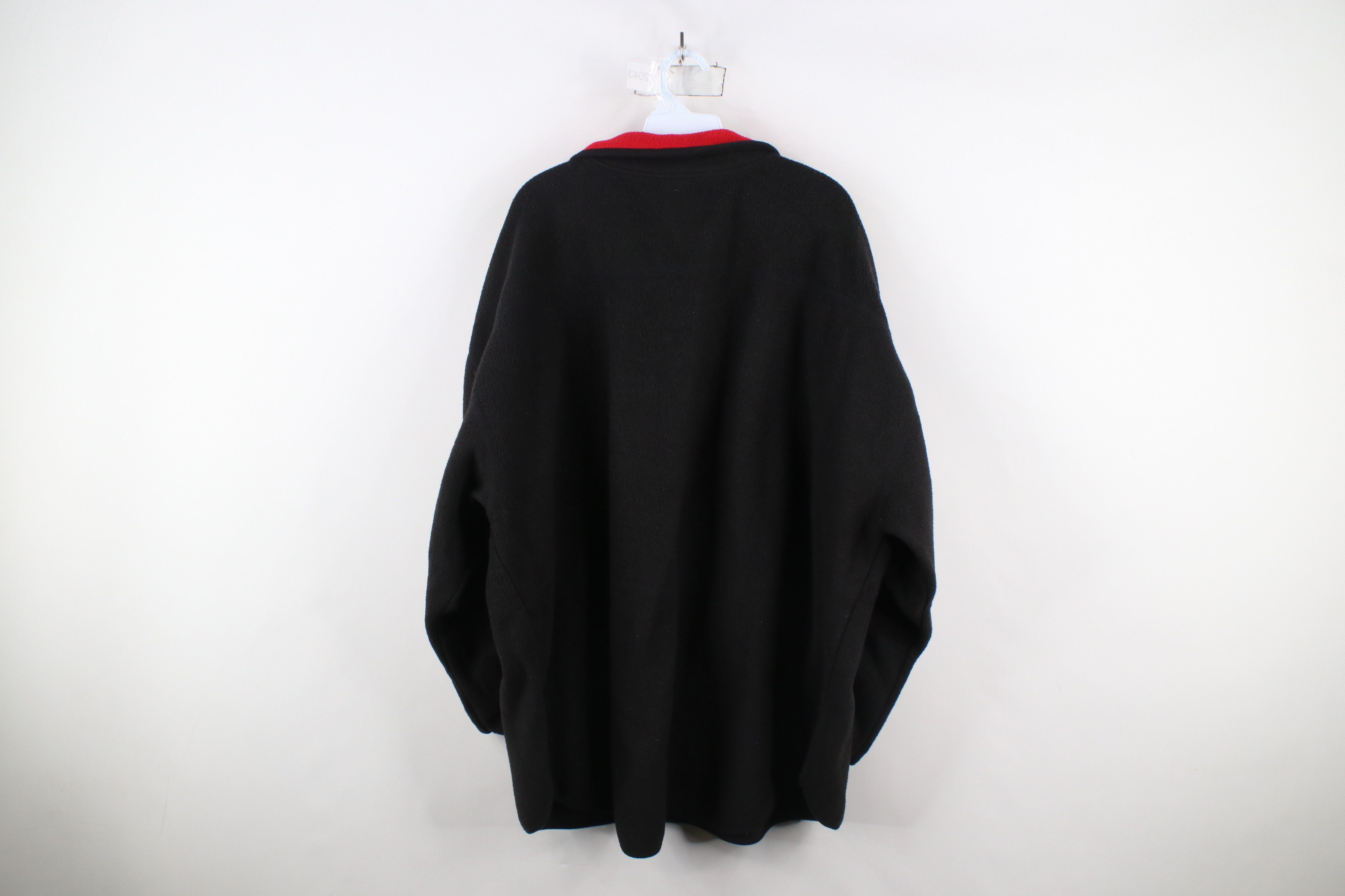Vintage Vintage 90s Streetwear Spell Out USA Flag Fleece Sweater Size 4XL / US 24-26 - 7 Thumbnail