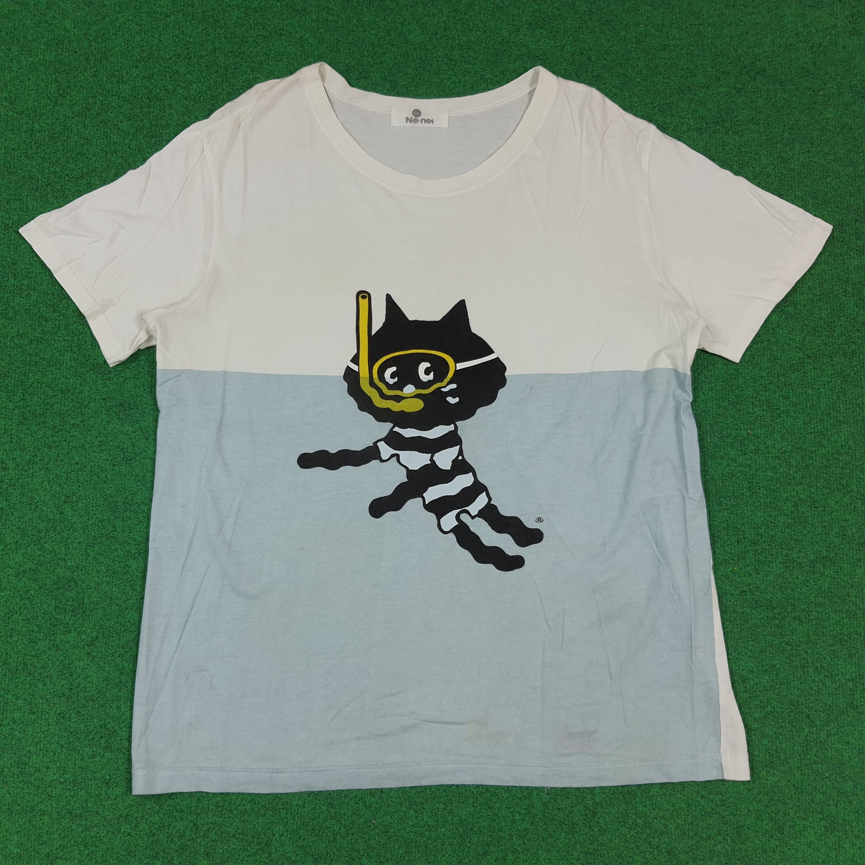 Ne-Net Vintage Ne-Net Swimming by Issey Miyake Tshirt C294N38 Size US L / EU 52-54 / 3 - 1 Thumbnail