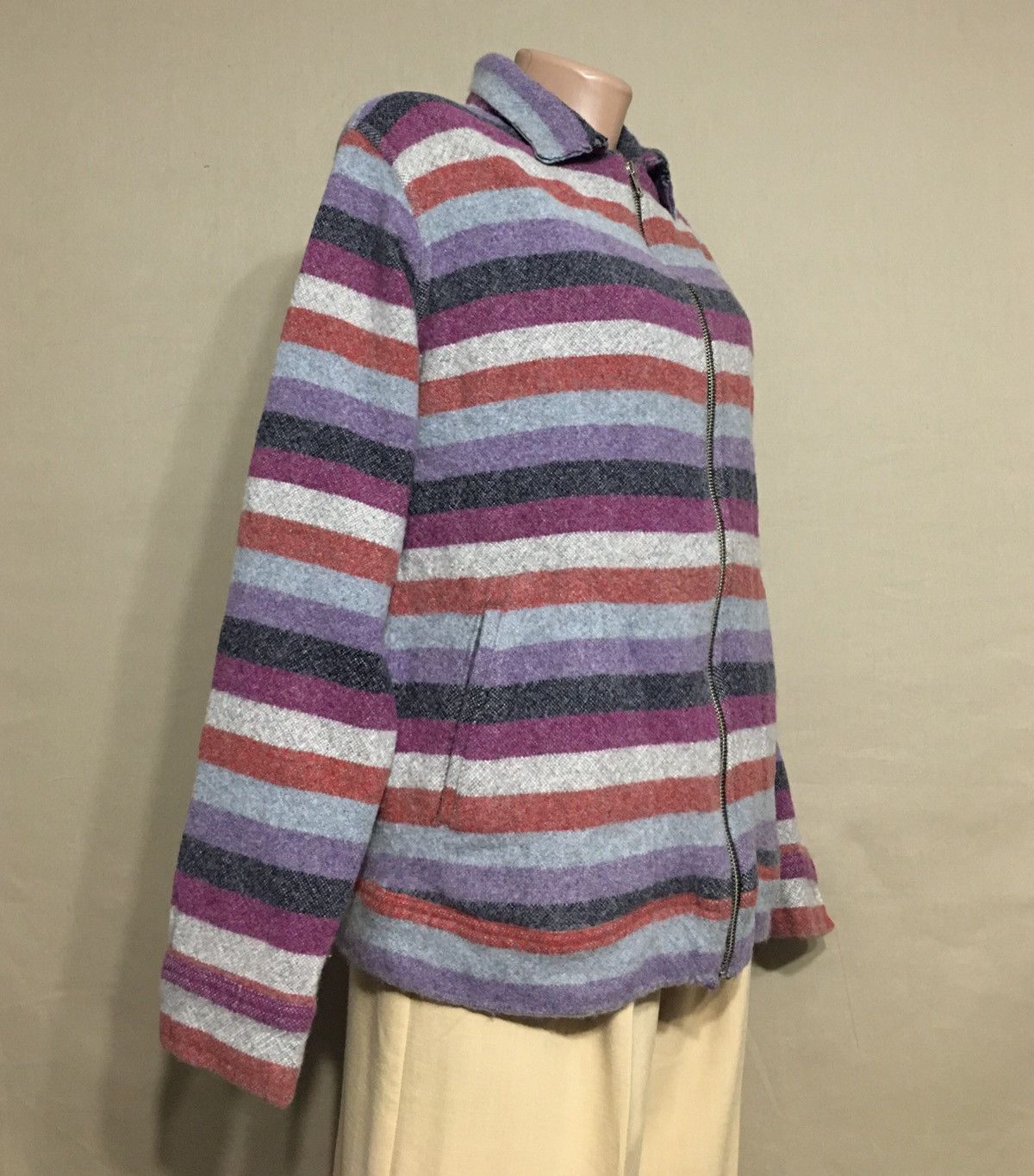 The Elder Statesman THE ELDER STATESMAN Mens Cashmere Stripped Jacket Cardigan L Size US L / EU 52-54 / 3 - 4 Thumbnail