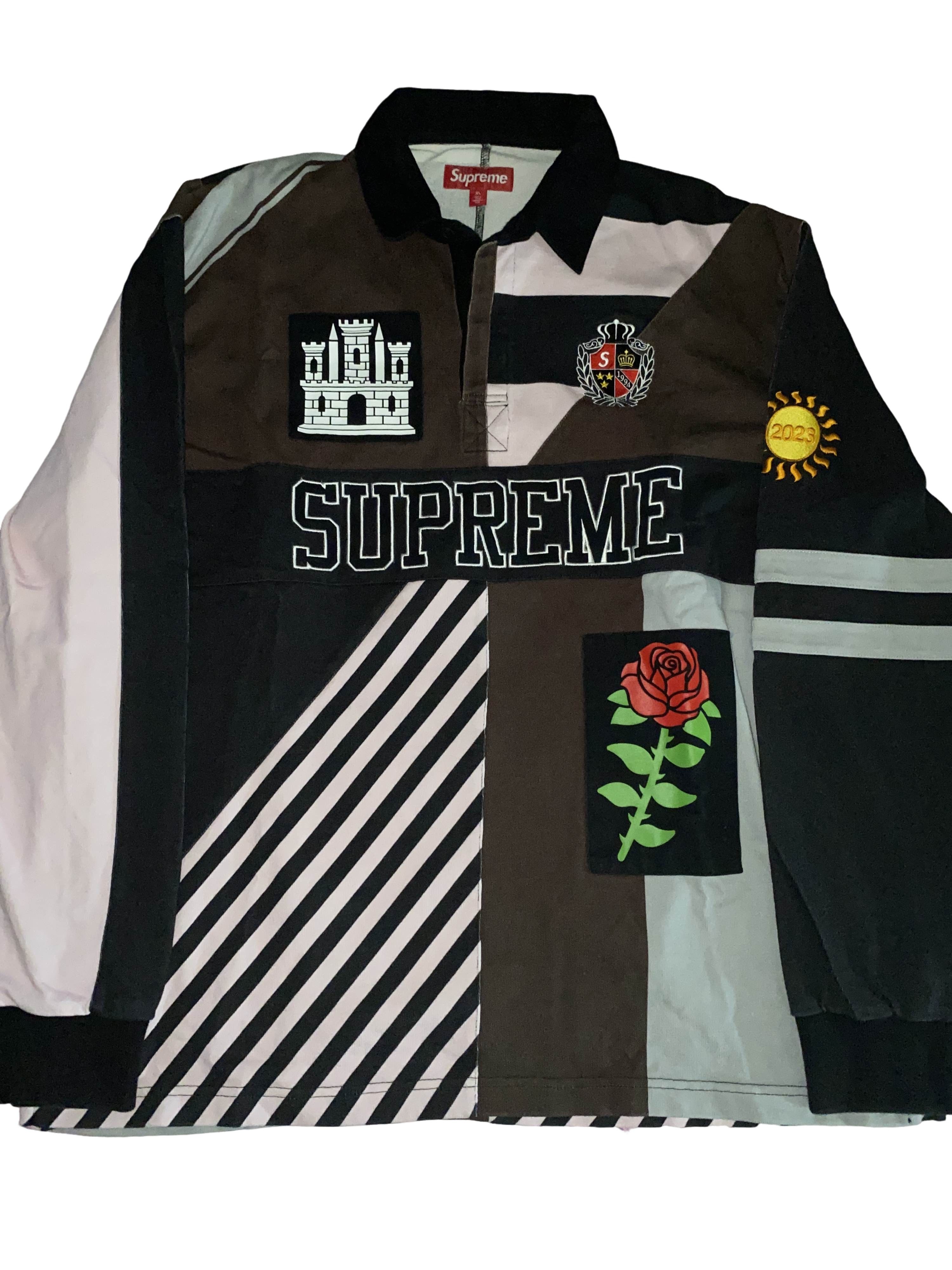 Burberry × Supreme Pink Burberry Supreme Rugby Polo | Grailed