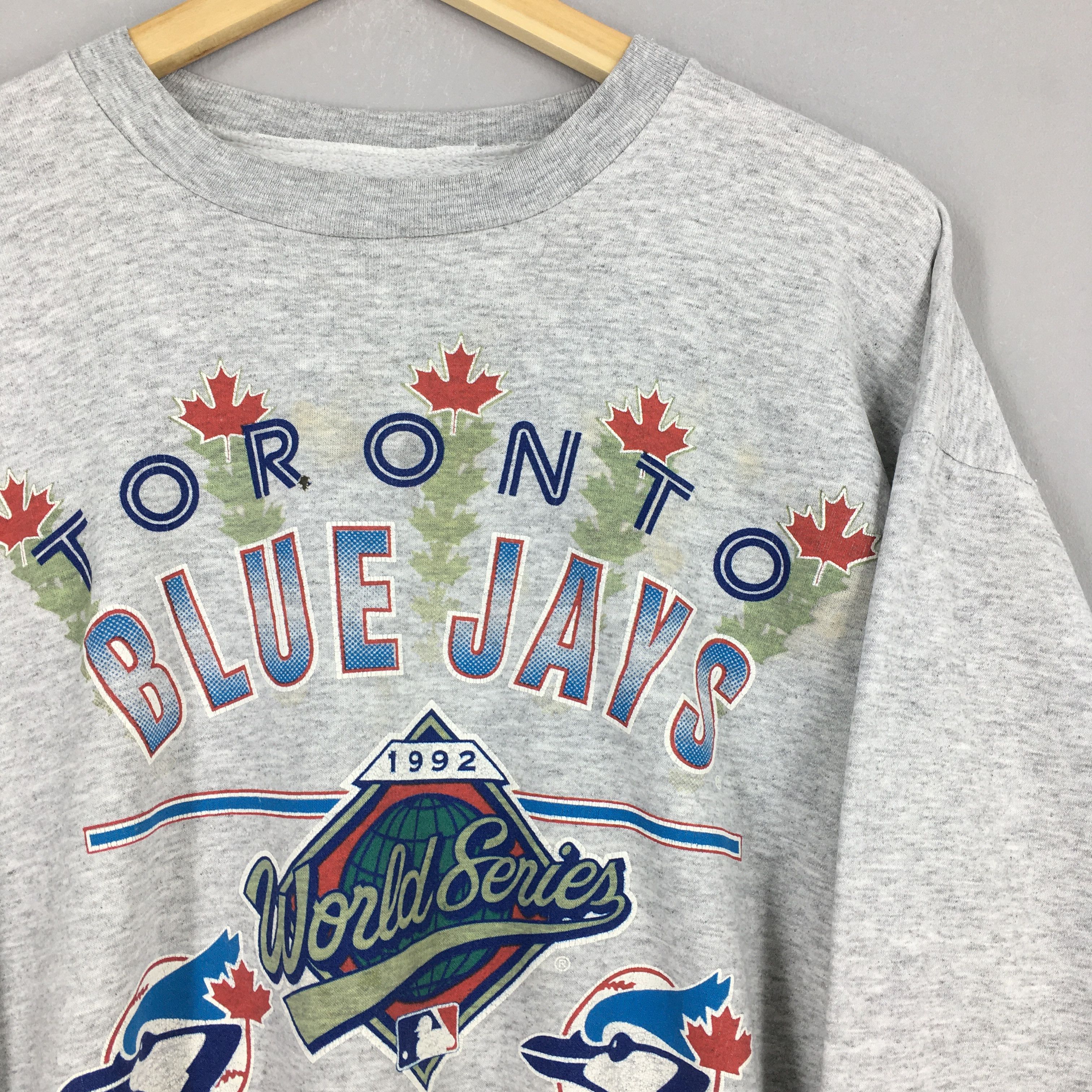 MLB Vintage 90's Toronto Blue Jays MLB Baseball Sweatshirt Large Size US L / EU 52-54 / 3 - 2 Thumbnail