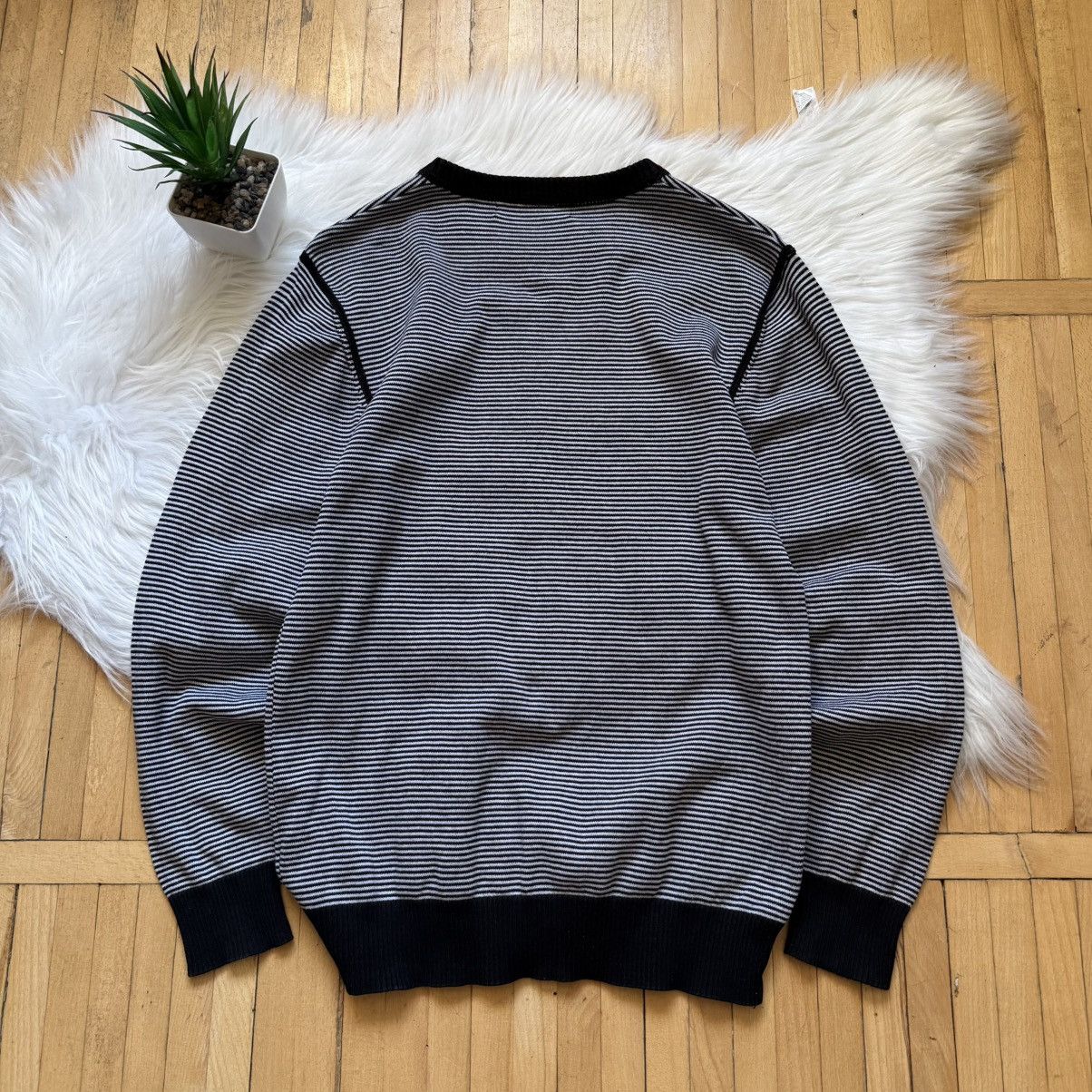 If Six Was Nine 📌 Vintage 00s LGB Vibe Knit Striped Sweater Y2K Size M / US 6-8 / IT 42-44 - 9 Thumbnail
